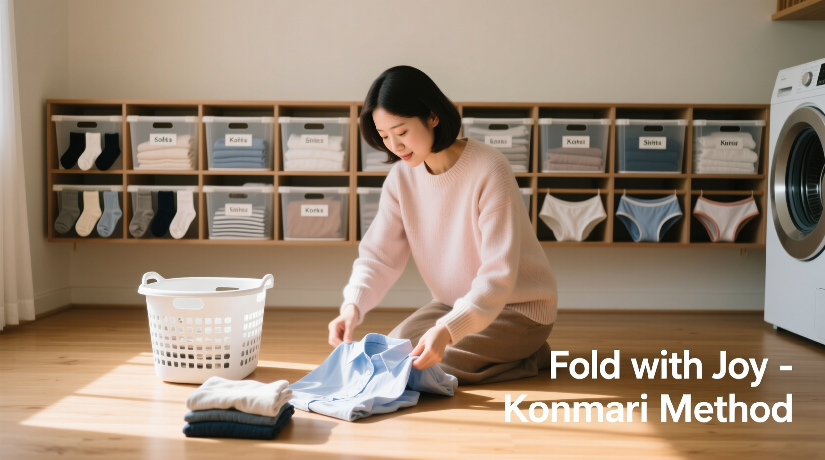 how to fold laundry faster using the konmari method without losing momentum