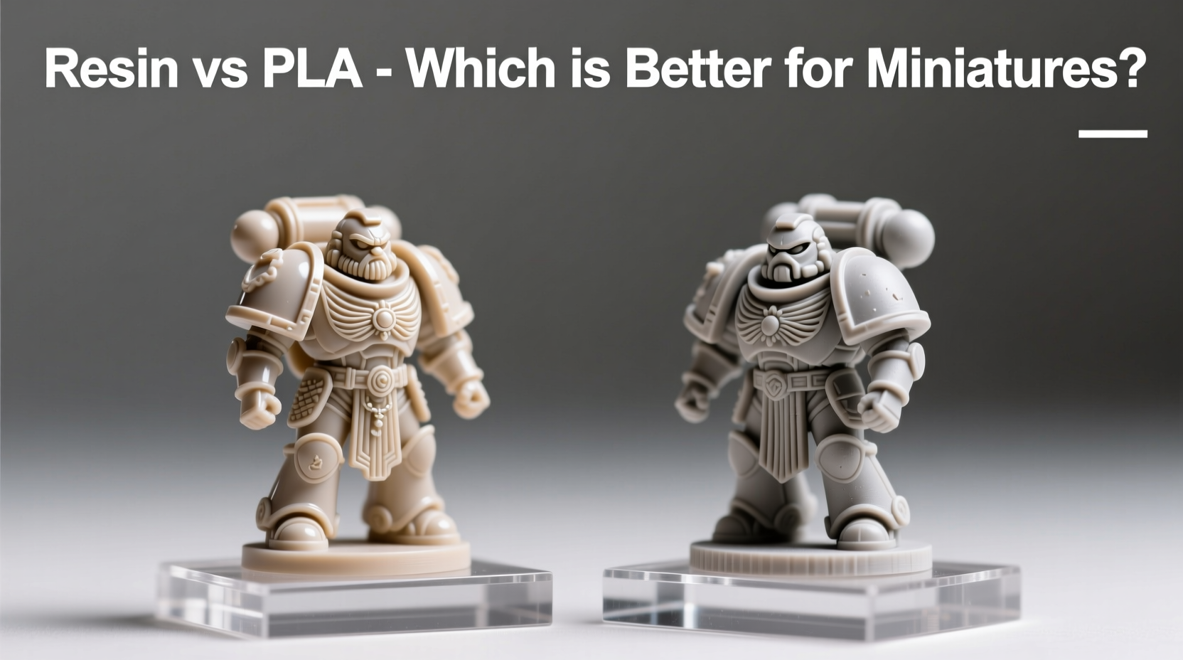 resin vs pla 3d printing which material is better for miniatures