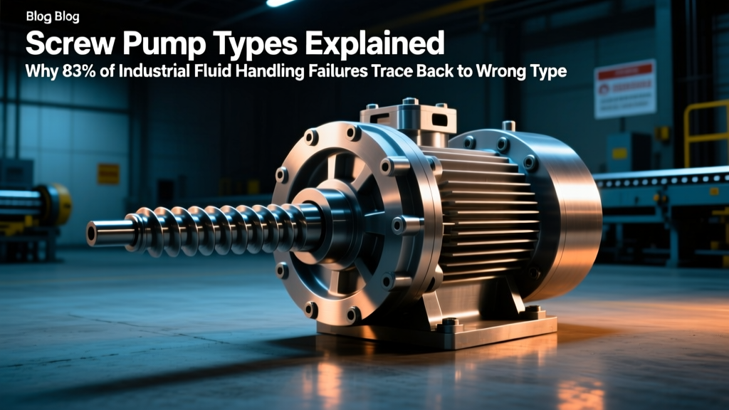 Screw Pump Types: Avoid 83% of Fluid Handling Failures