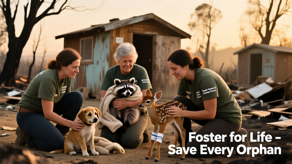 A group of Helen Woodward volunteers gathered around a shelter after the LA wildfires