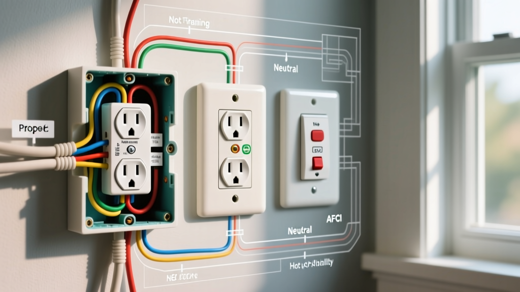 Decoding Electrical Outlet Images: Visual Guide to NEC Code Violations