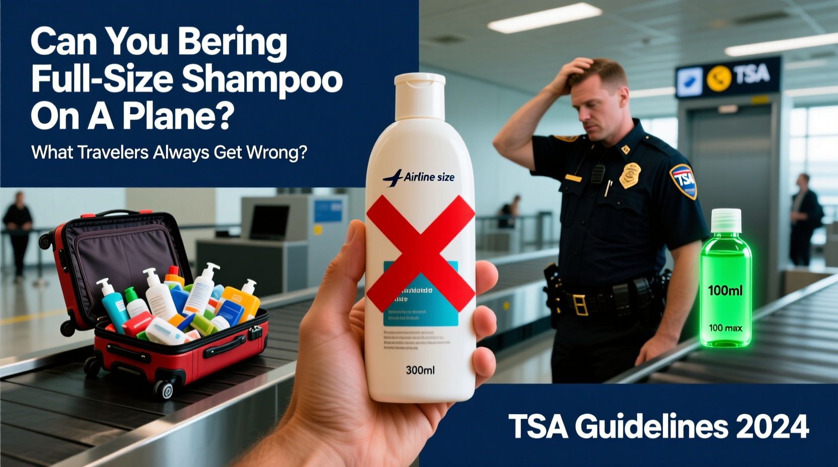 can you bring full size shampoo on a plane what travelers always get wrong