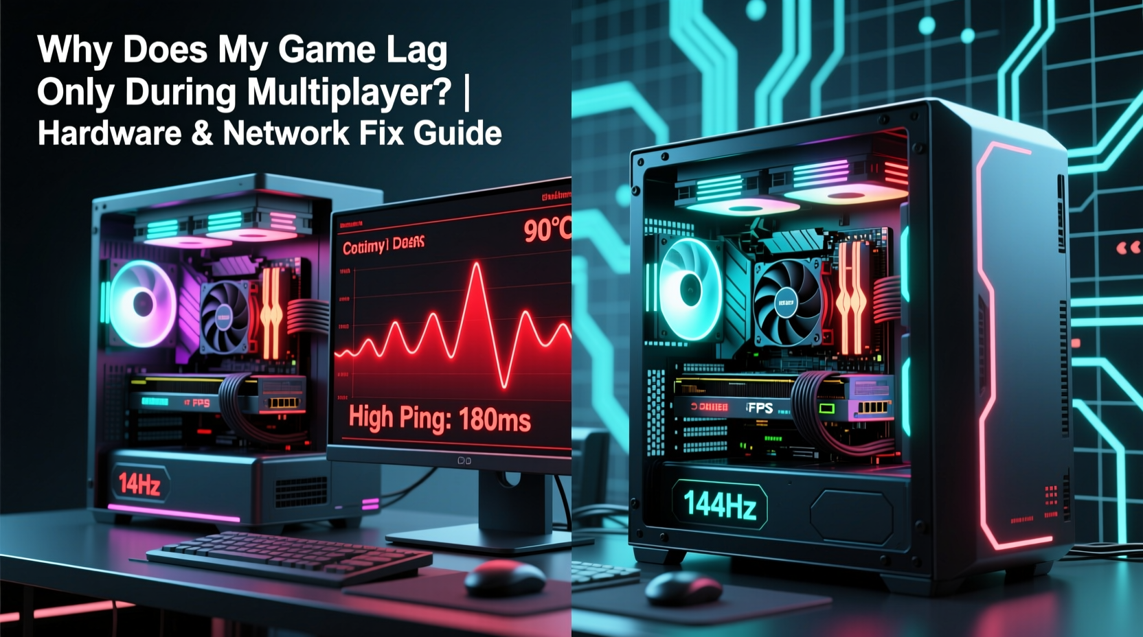 why does my game lag only during multiplayer server vs hardware fix