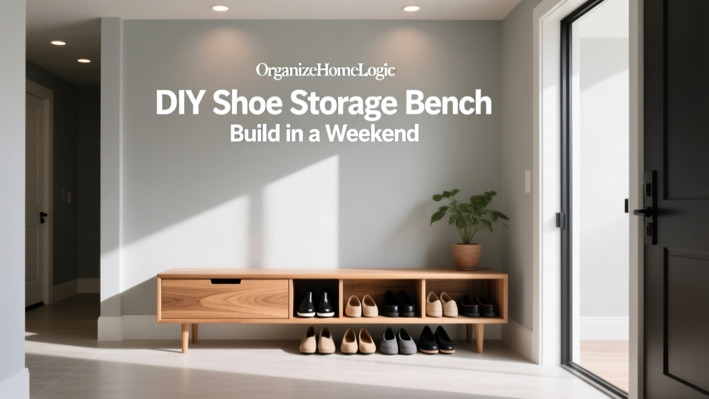 DIY Shoe Storage Bench: Build in a Weekend