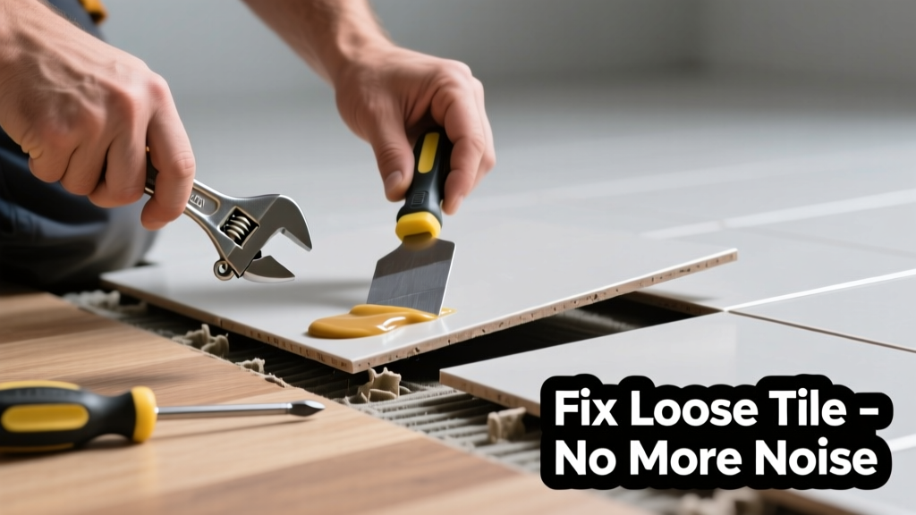 Fix Loose Tile Making Clicking or Squeaking Noise