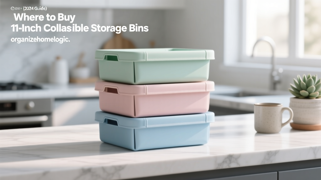 Where to Buy 11-Inch Collapsible Storage Bins (2024 Guide)