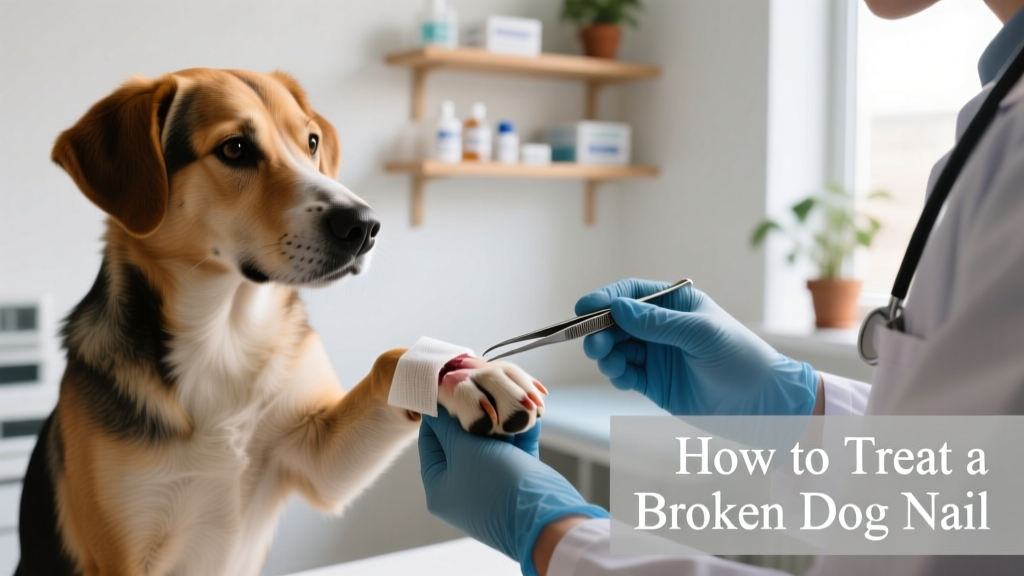 How to Treat a Dog's Broken Nail