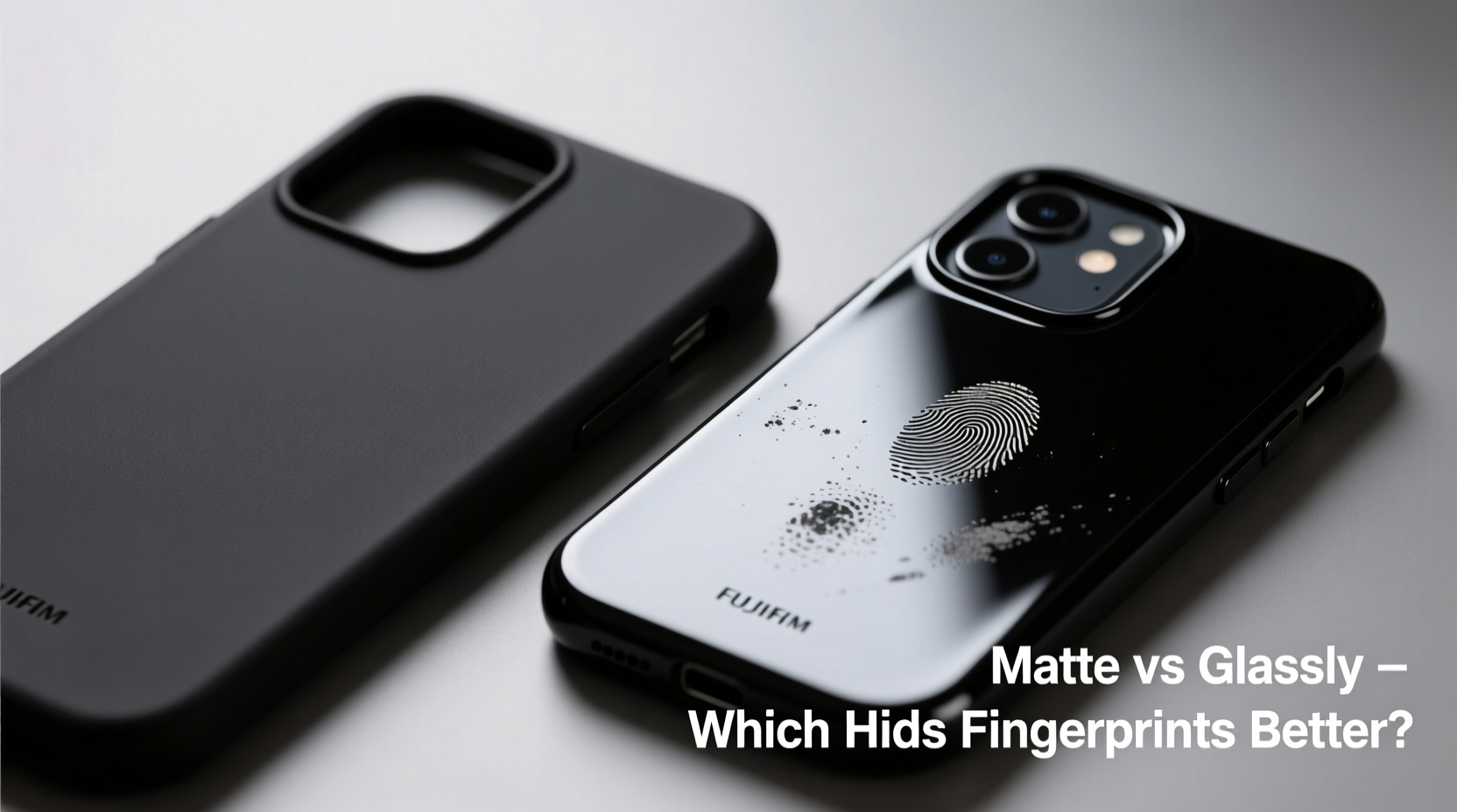 matte phone case vs glossy finish which shows fewer fingerprints over time