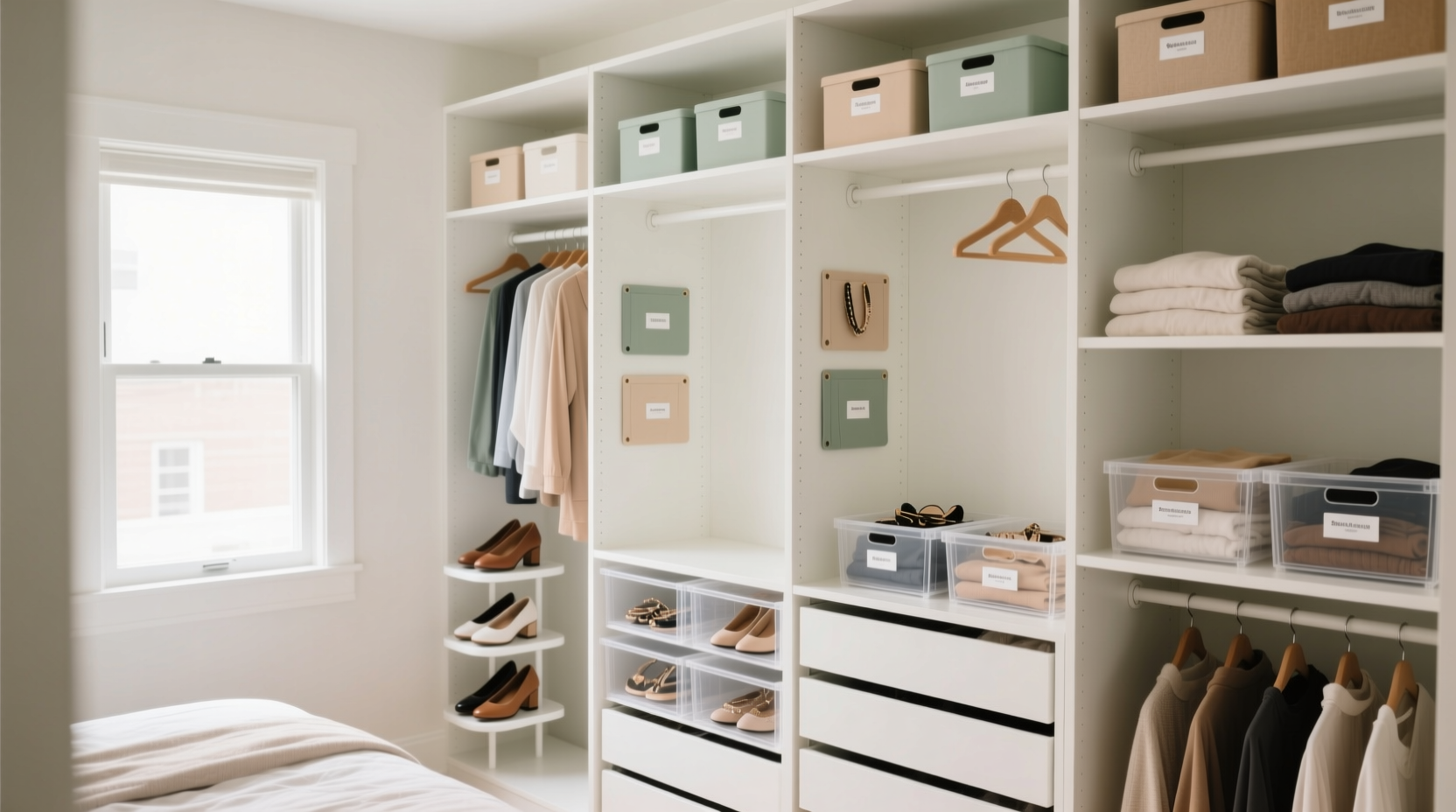 closet organization without drilling
