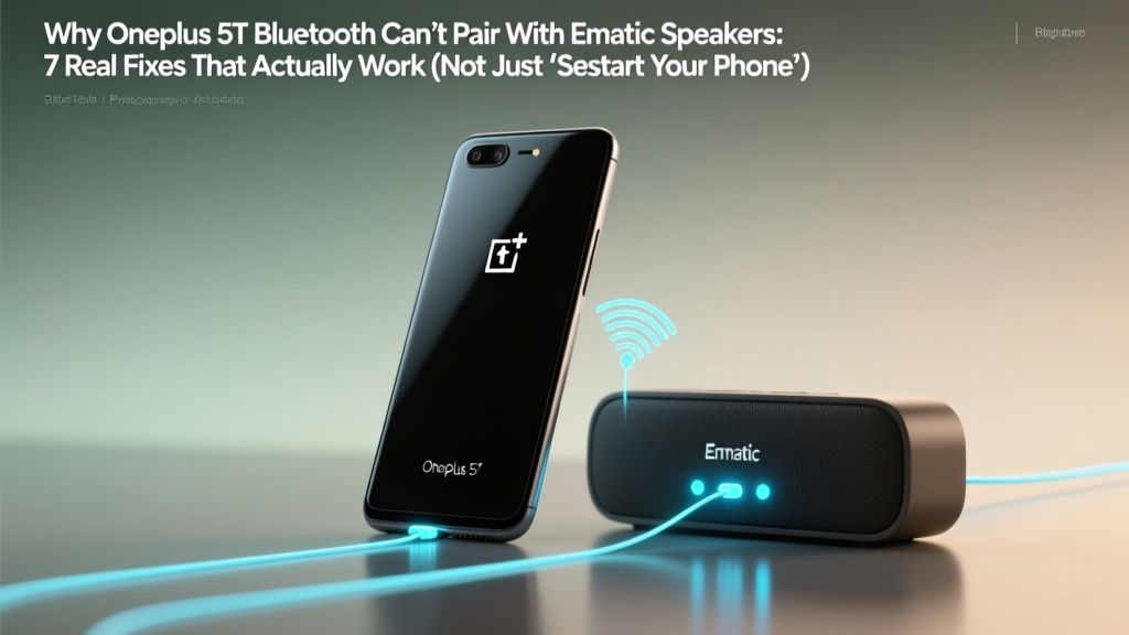 OnePlus 5T Bluetooth Pairing Fixes for Ematic Speakers