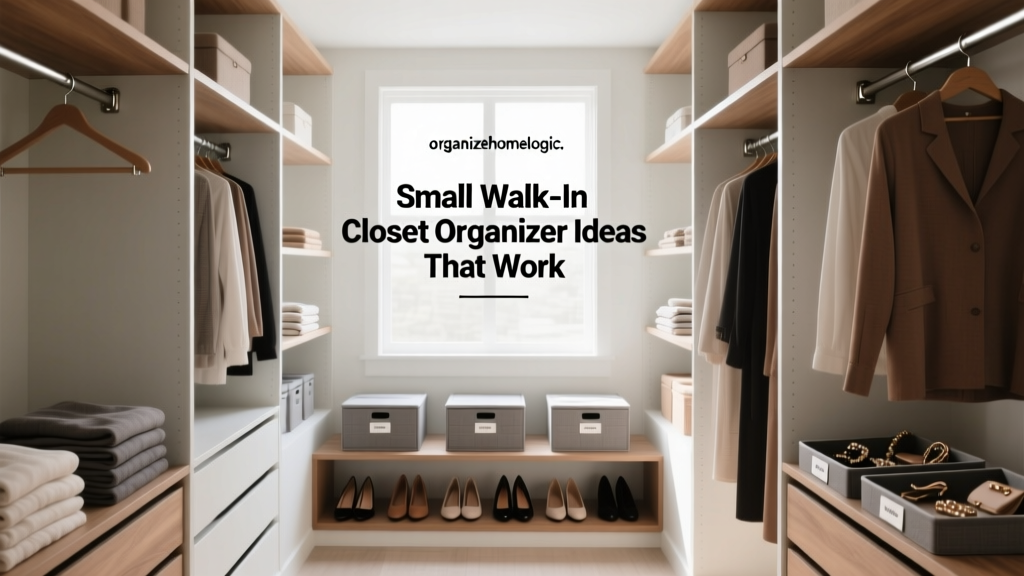 Small Walk-In Closet Organizer Ideas That Work