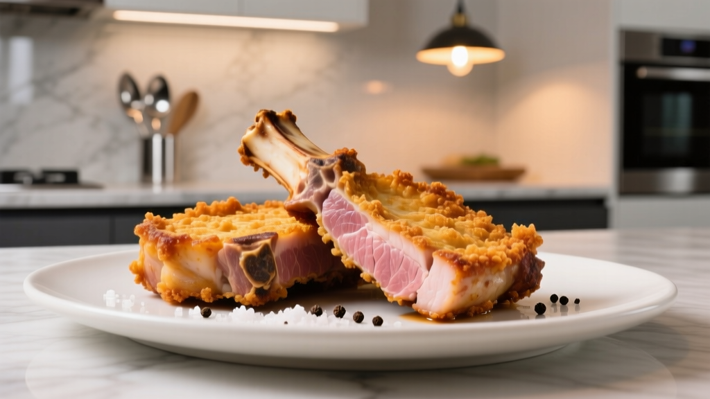 Crispy Air Fried Bone-In Pork Chops (No Dryness!)