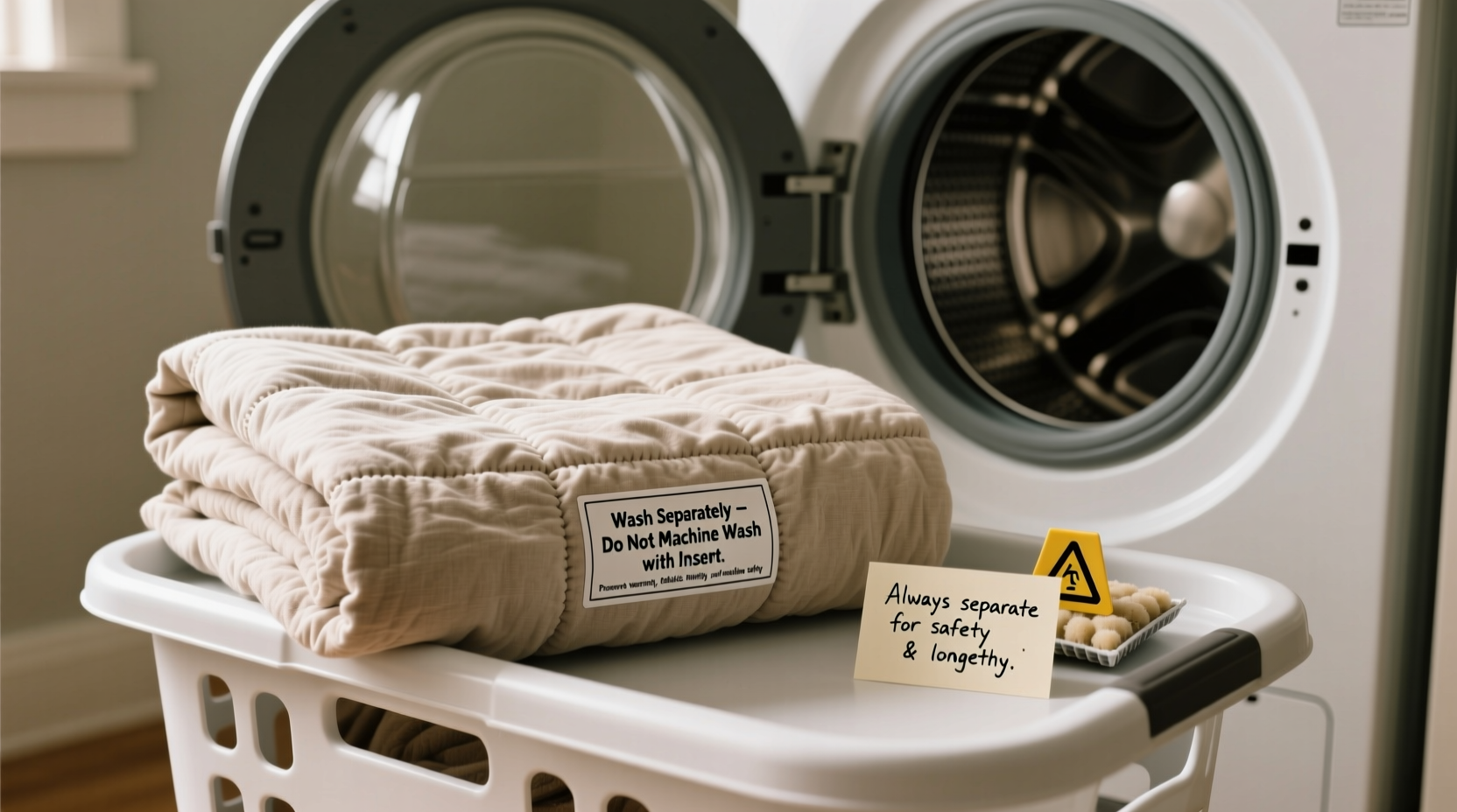 weighted blanket cover washing rules