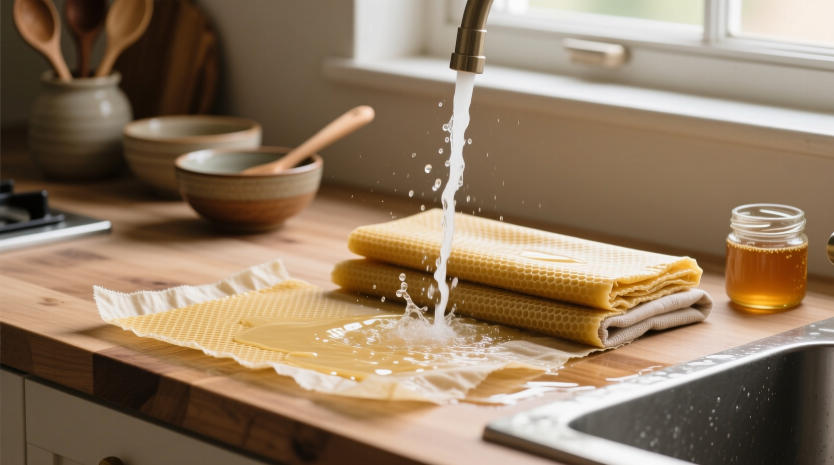 how to clean beeswax wraps safely