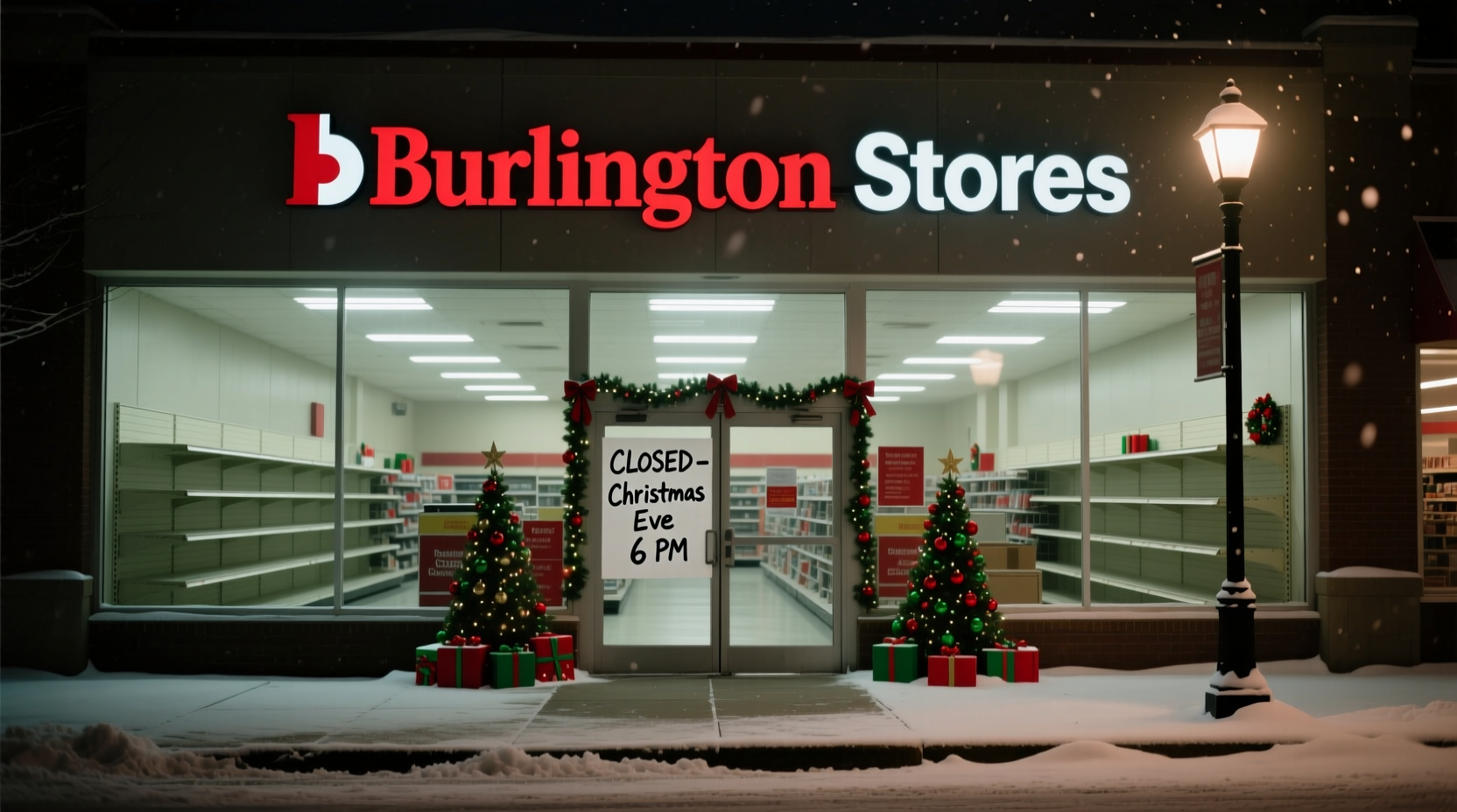 what time does burlington close on christmas eve