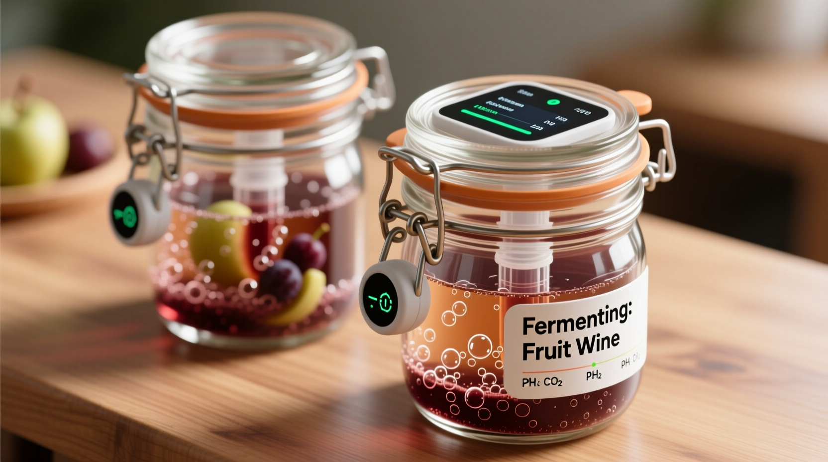 Can You Ferment Fruit Wine Safely In Smart Mason Jars With Sensors
