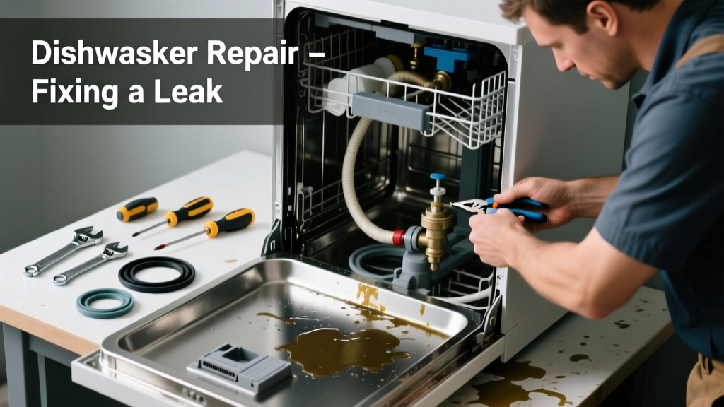 Fix a Leaking Dishwasher That’s Not Working Right