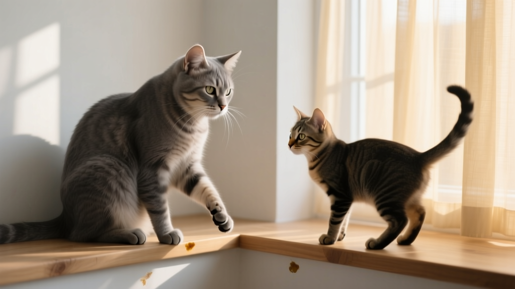 When a cat's behavior changes