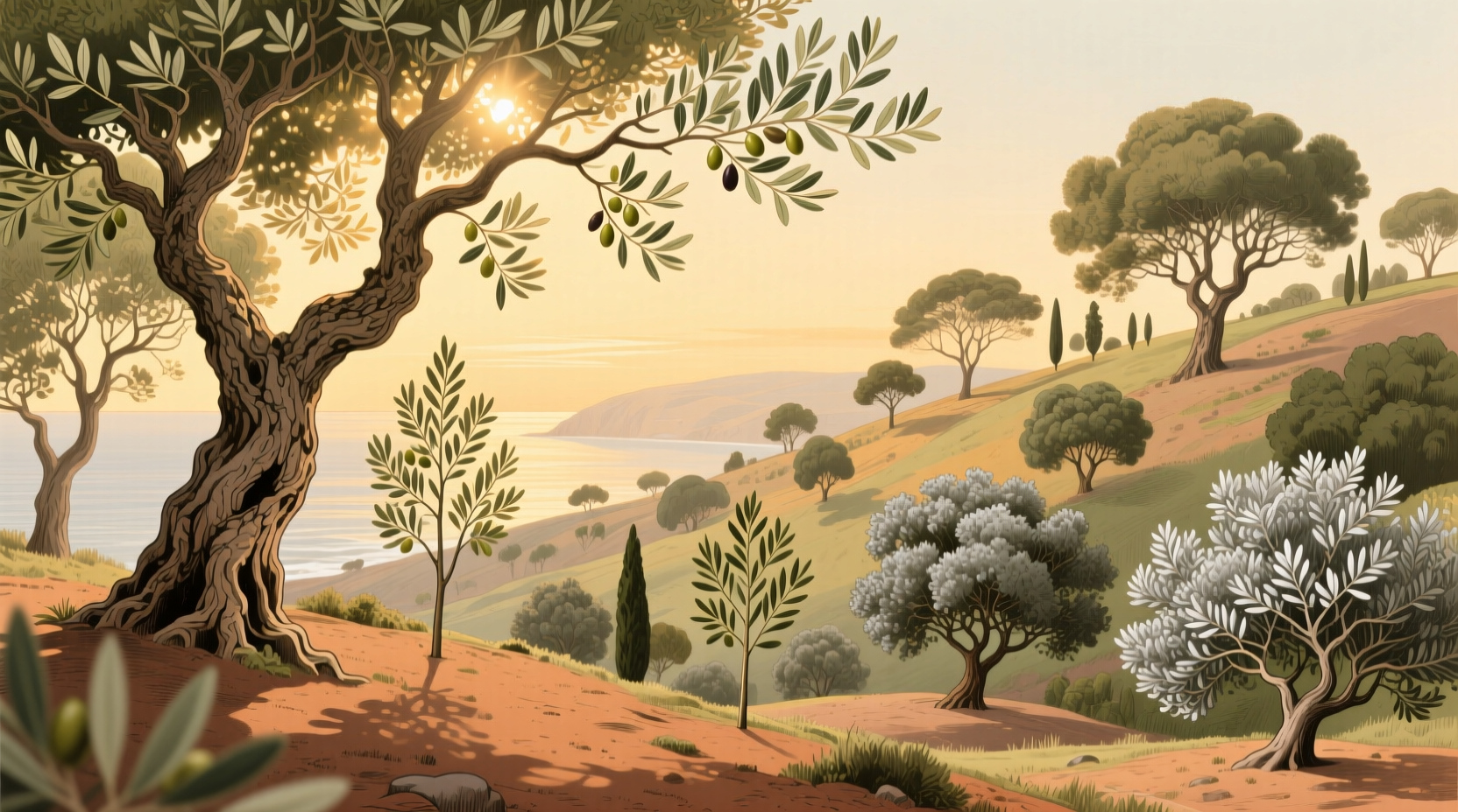 types of olive trees