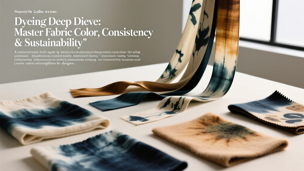 Dyeing Deep Dive: Master Fabric Color, Consistency & Sustainability