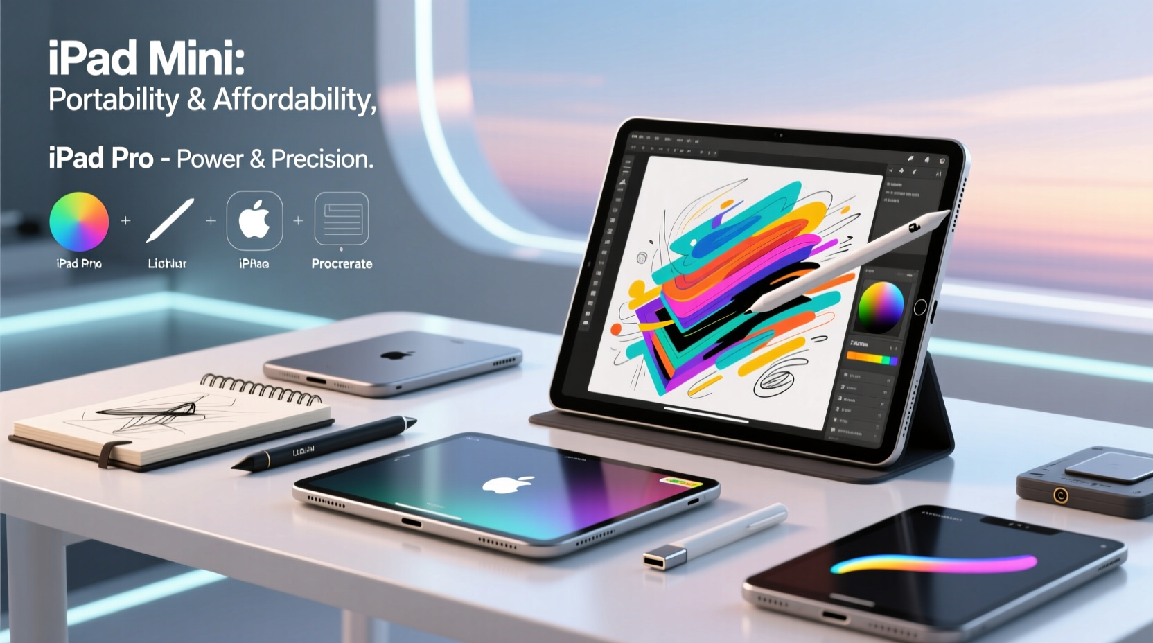 is the new ipad mini worth it for digital artists compared to the ipad pro