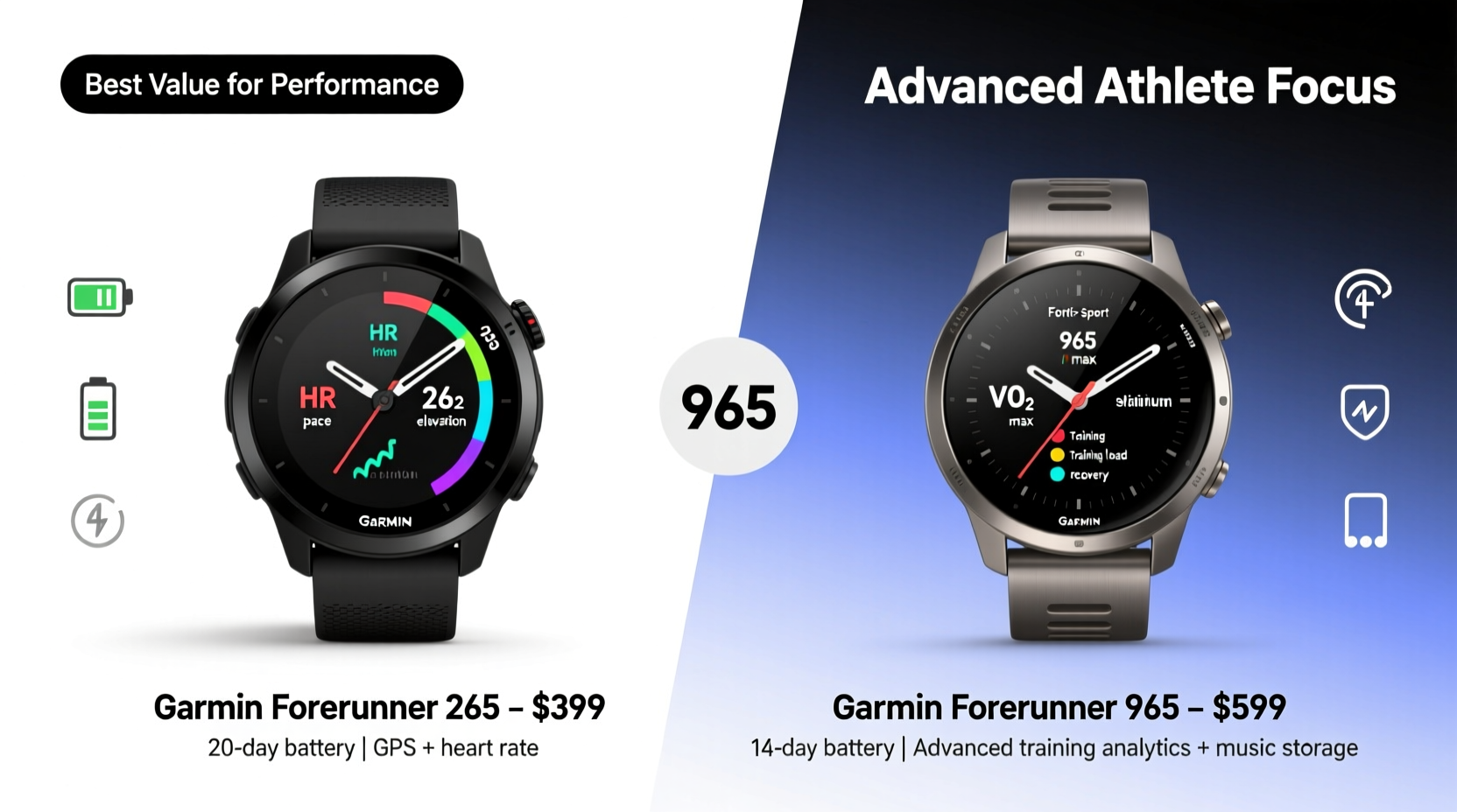 Garmin Forerunner 265 vs 965: Which Smartwatch Should You Buy? The 965 Wins for Advanced Athletes, While the 265 Offers Great Value