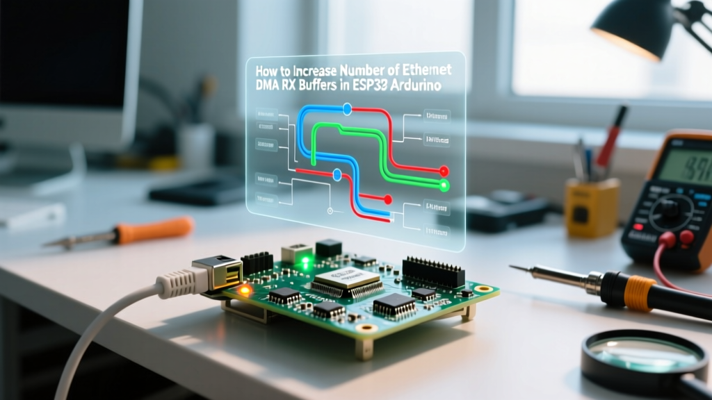 How to Increase Number of Ethernet DMA RX Buffers in ESP32 Arduino