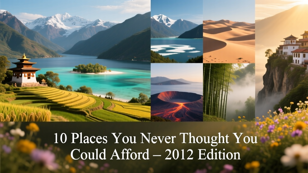 10 Places You Never Thought You Could Afford: 2012 Edition