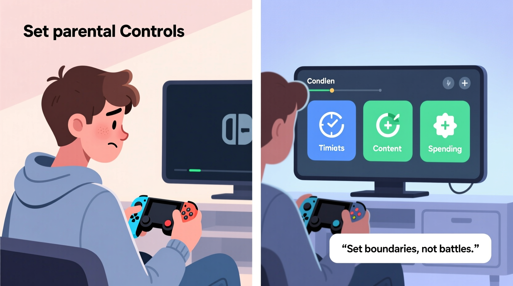 how to set parental controls on gaming consoles without frustrating teens