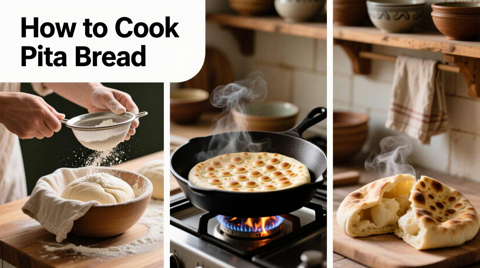 how to cook pita bread