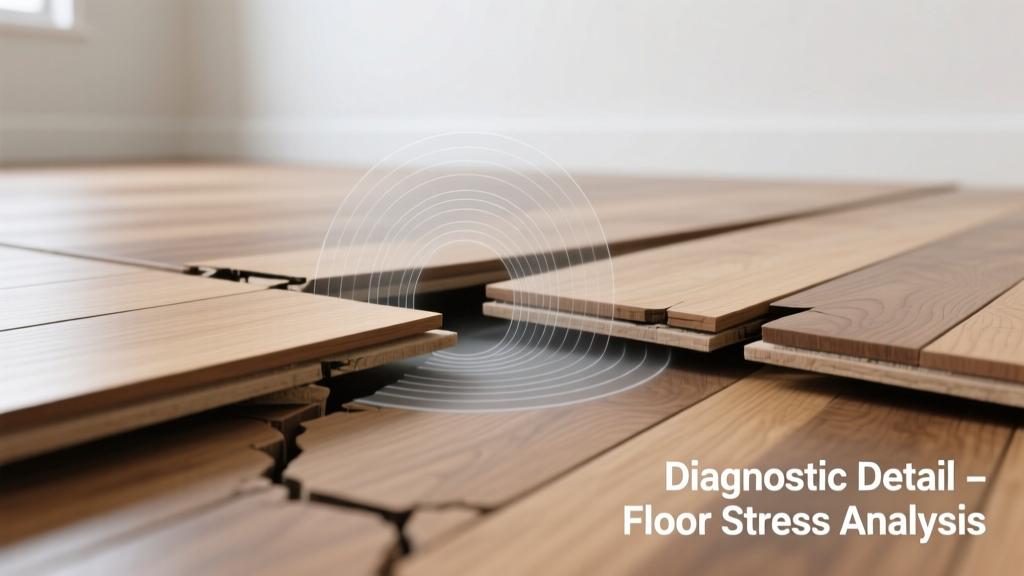 Buckling Hardwood Floor Making Clicking Sounds