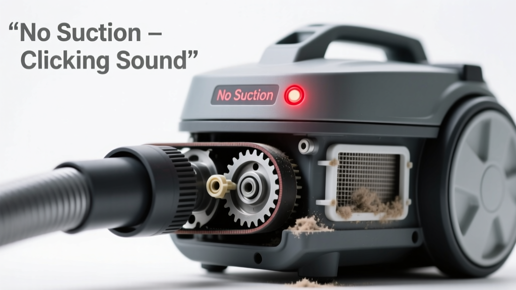 Central Vacuum No Suction & Clicking Sound: Quick Diagnosis