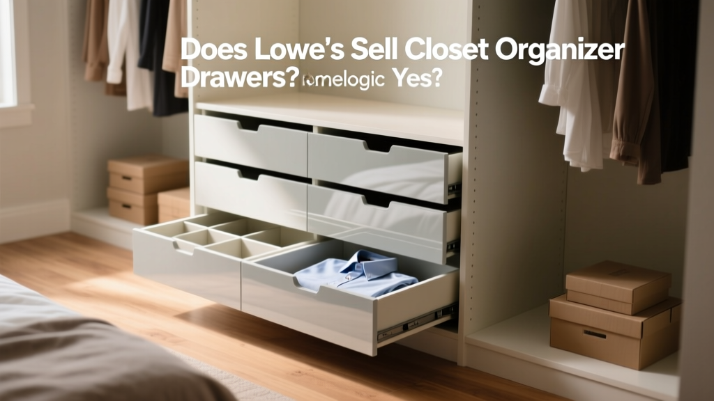 Does Lowe’s Sell Closet Organizer Drawers? Yes!