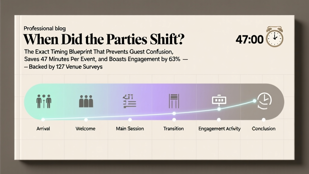 Party Timing Blueprint: Prevent Confusion, Save Time (2026)