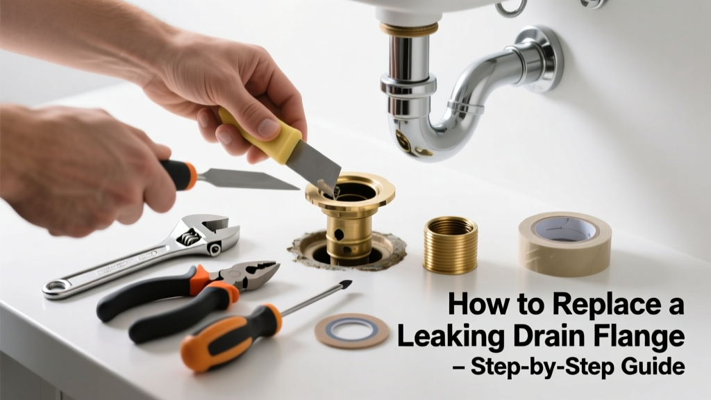 How to Replace a Leaking Drain Flange Replacement Part