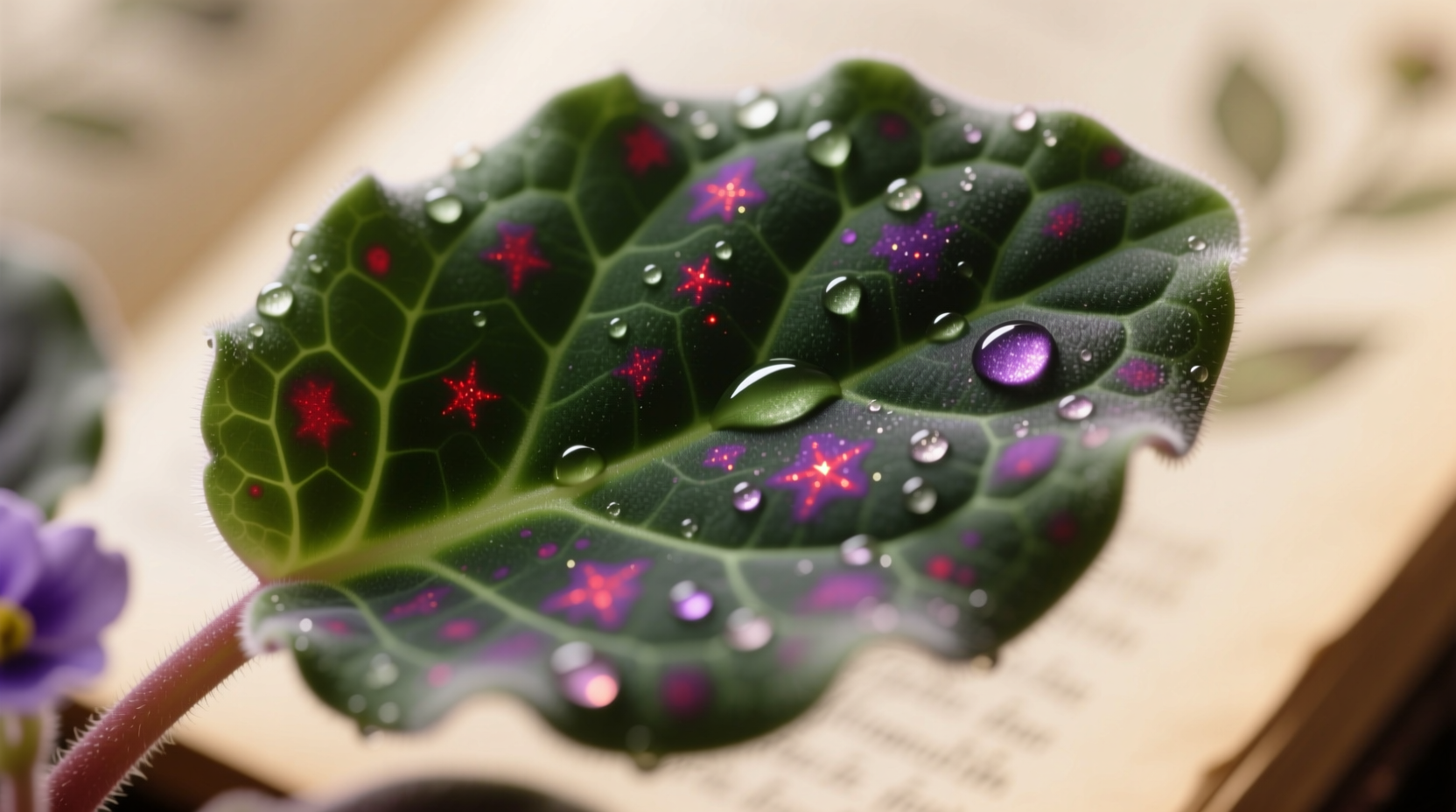african violet spots