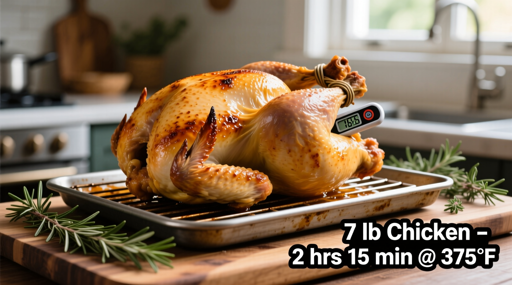 how long to cook a 7 lb chicken