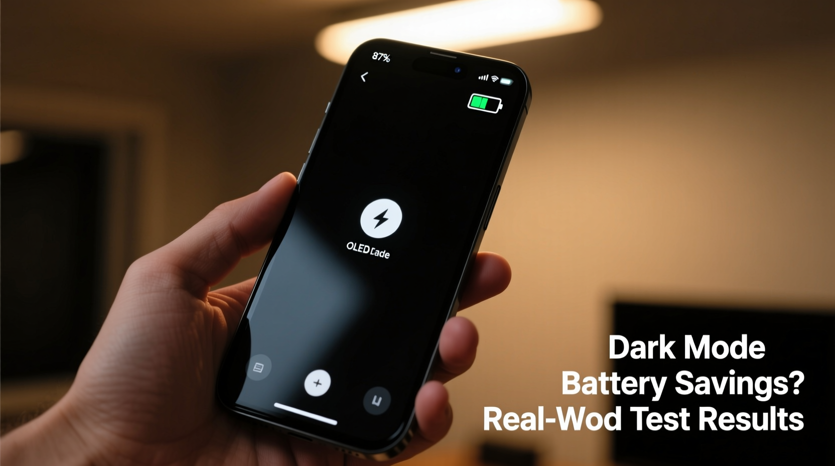 does using dark mode save battery on oled phones in real world use