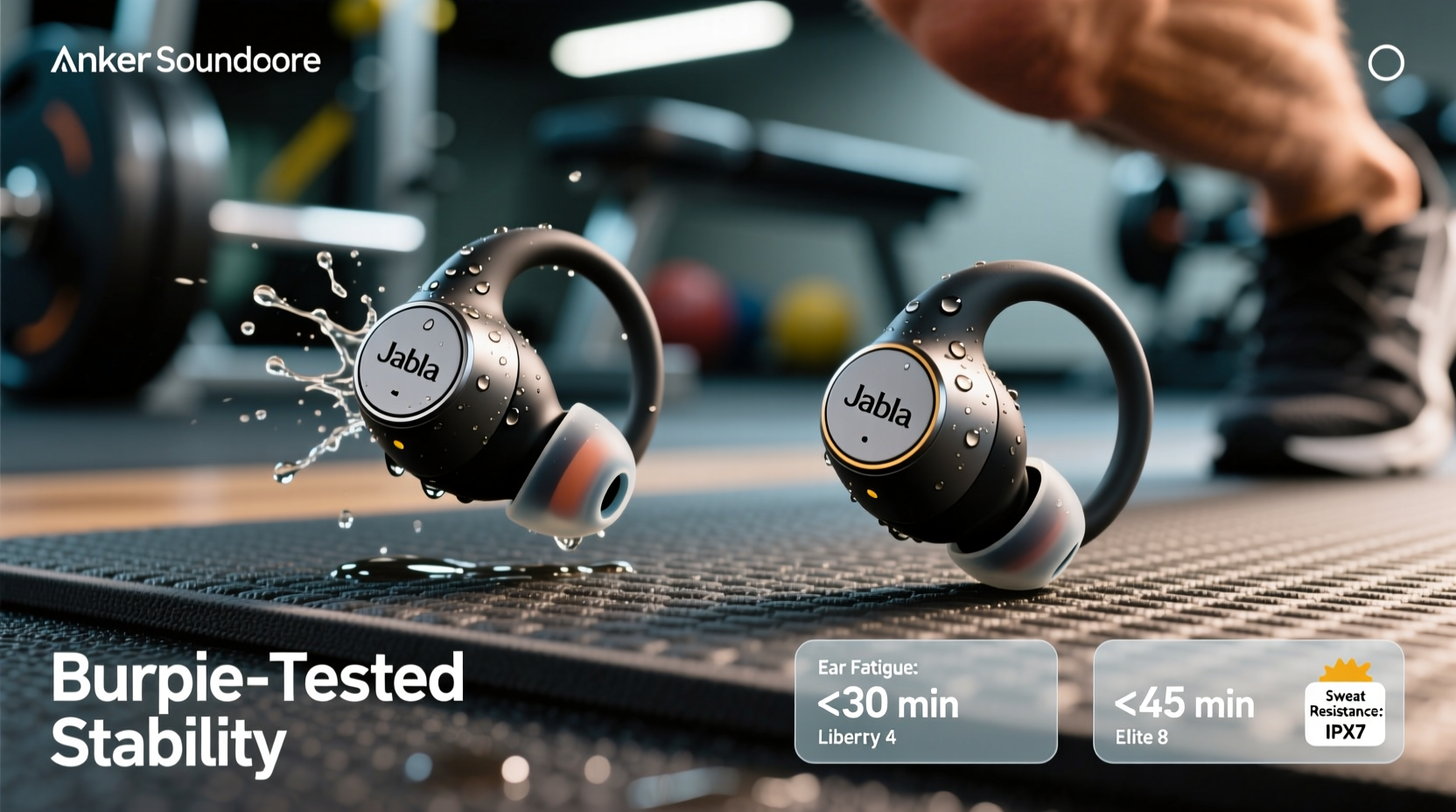 Anker Liberty 4 vs Jabra Elite 8 Active for Burpees