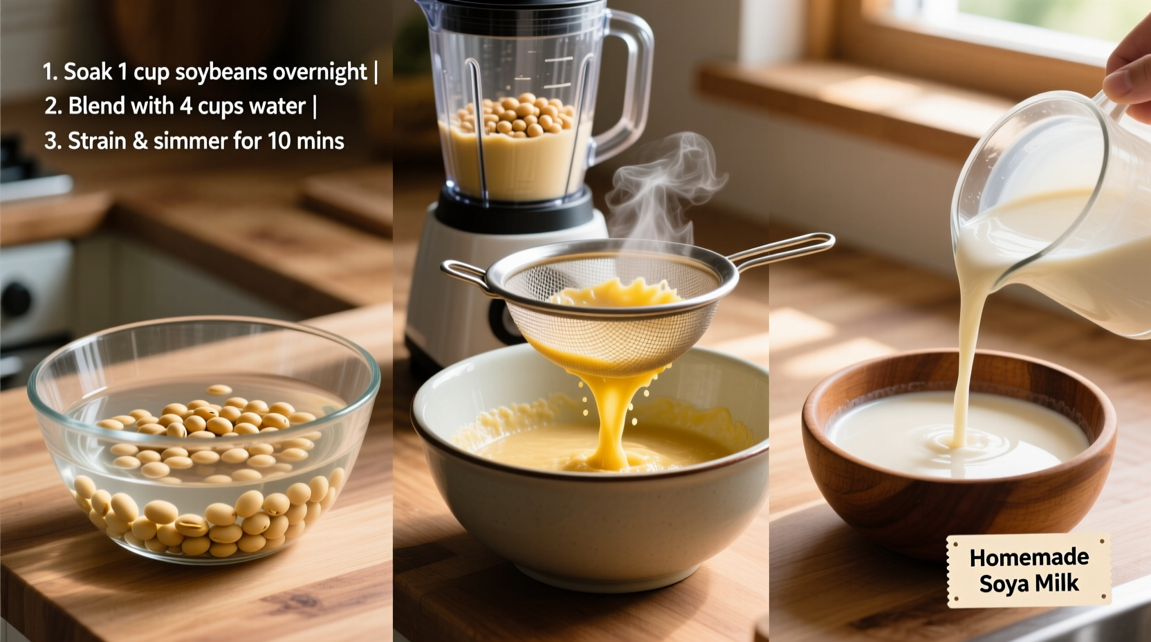 how to cook soya milk