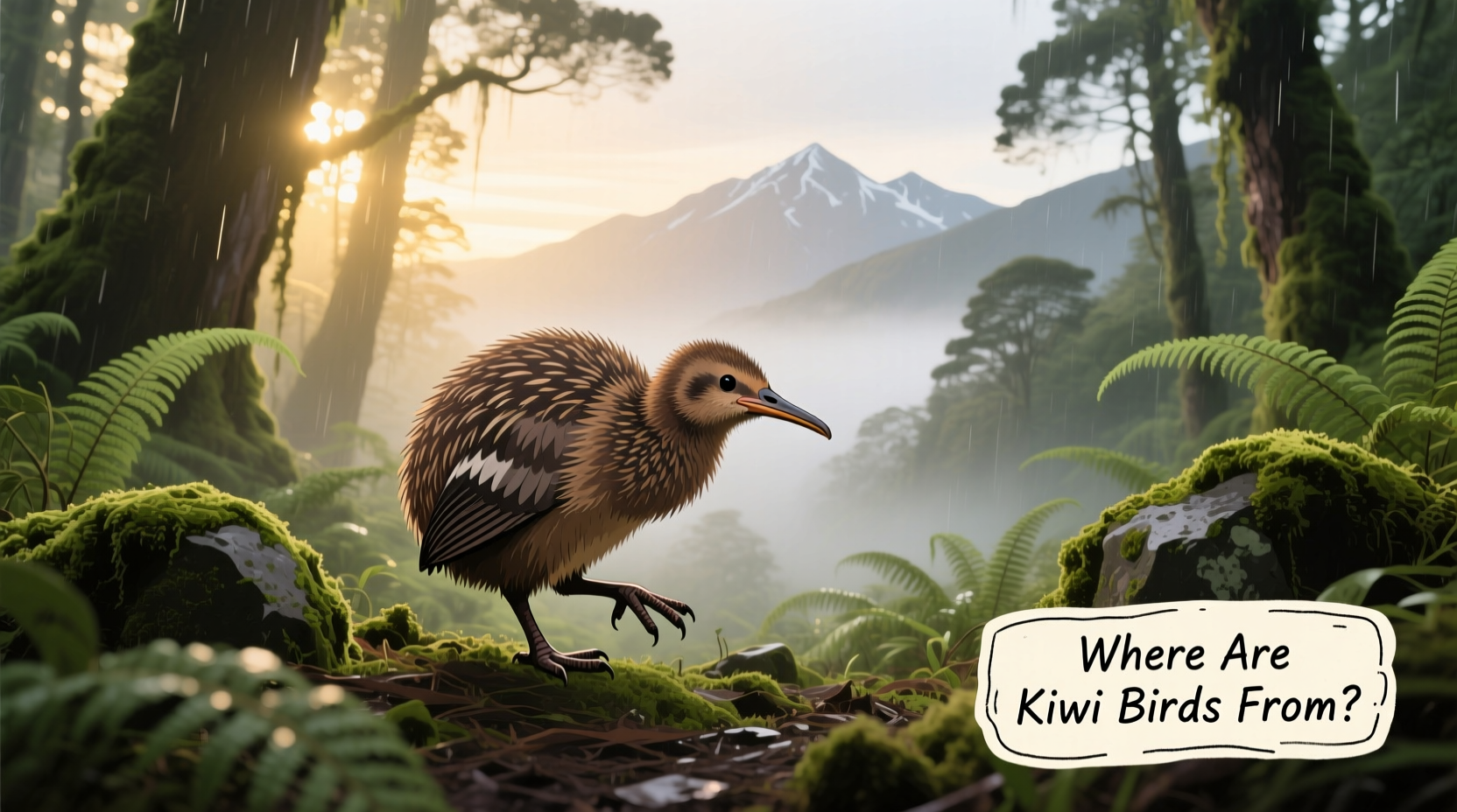 where are kiwi birds from