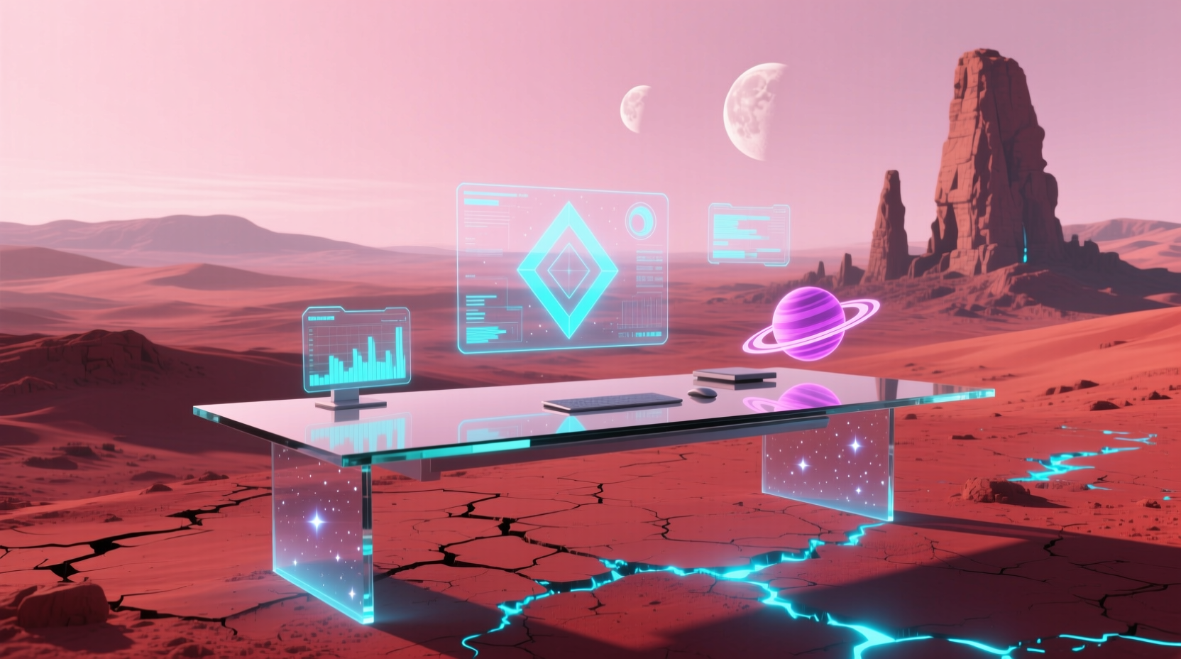 the martian desktop
