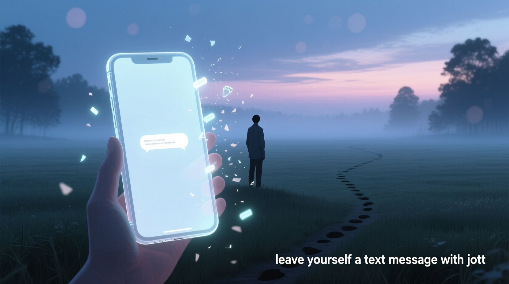 leave yourself a text message with jott