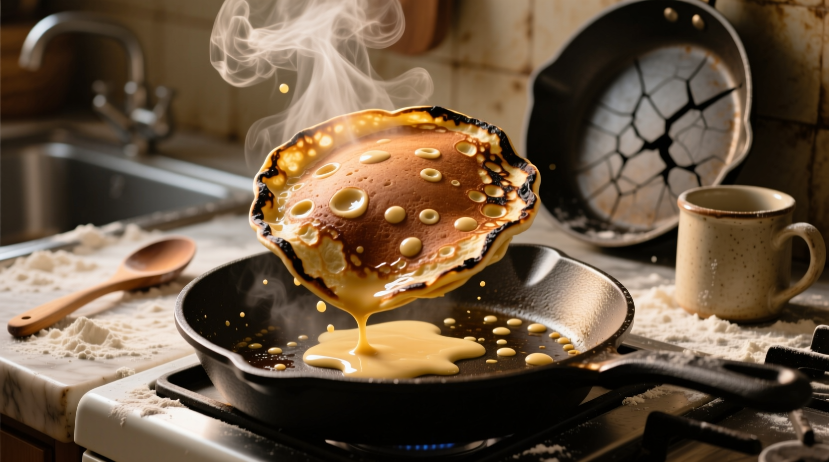 why is the first pancake so ugly