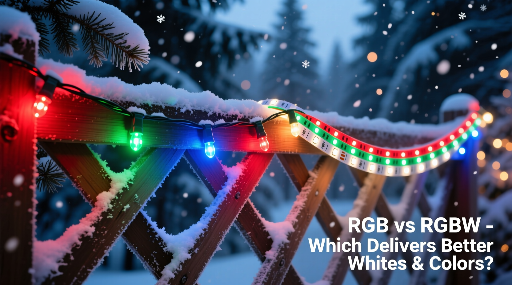 rgb vs rgbw christmas light strips which offers richer whites and vibrant colors