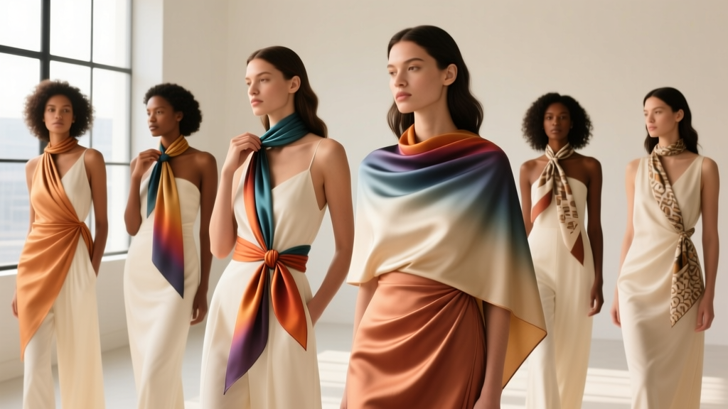 Silk Scarf Tying Styles Trending Now (2024)