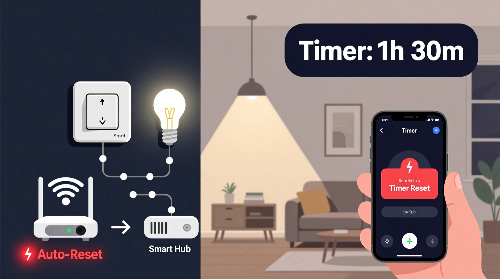 why do timer functions on lights sometimes reset unexpectedly