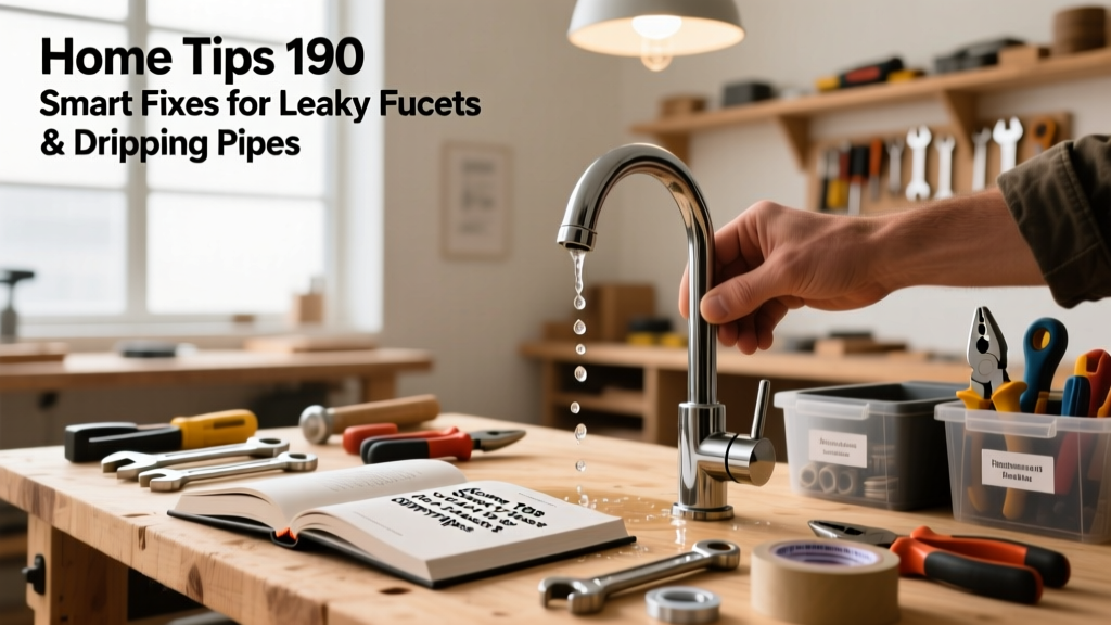 Home Tips 190: Smart Fixes for Leaky Faucets & Dripping Pipes