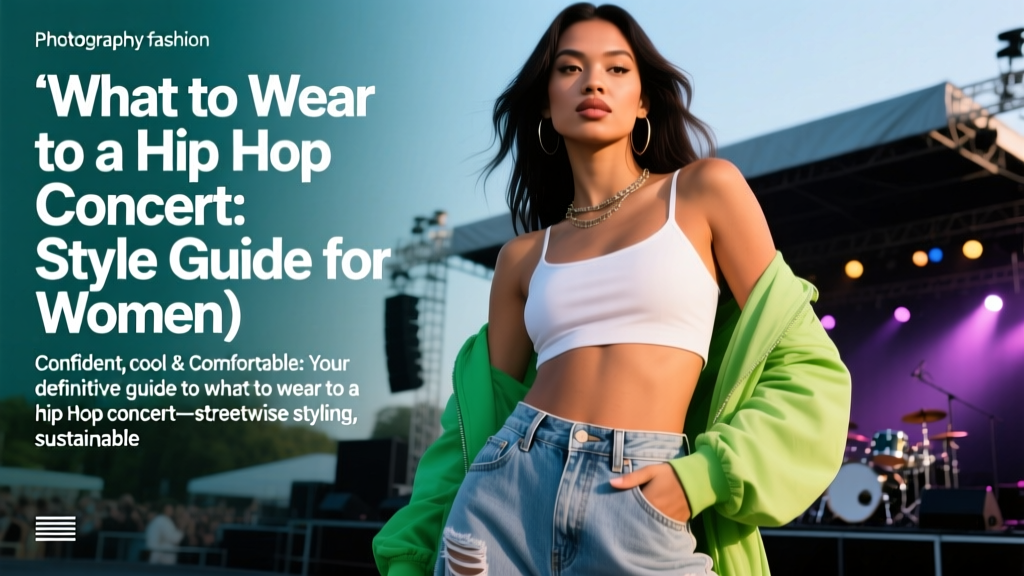 What to Wear to a Hip Hop Concert: Style Guide for Women