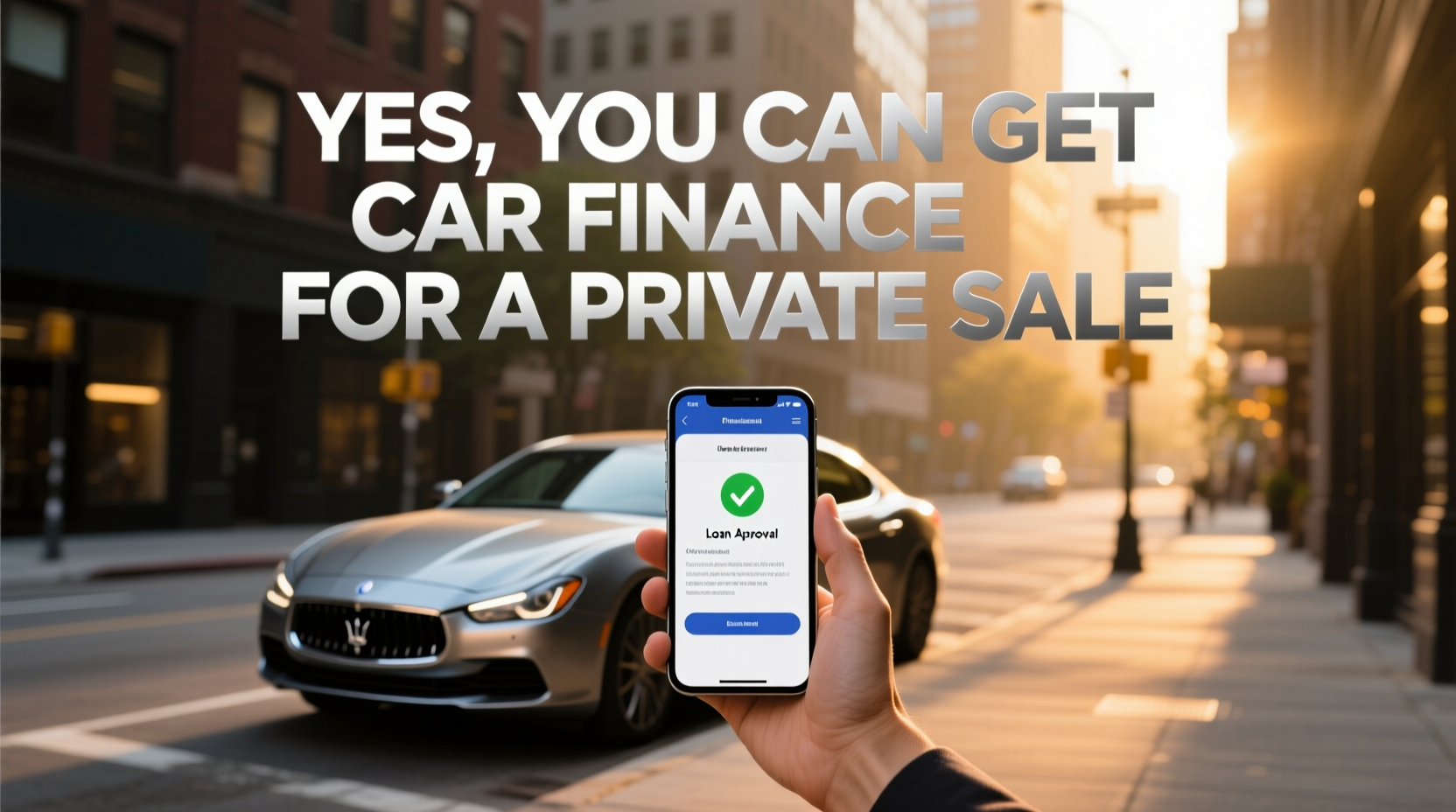 can you get car finance for a private sale